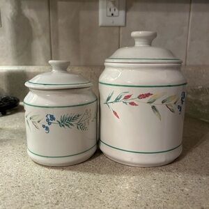 CORELLE COORDINATES Ceramic Canister Set